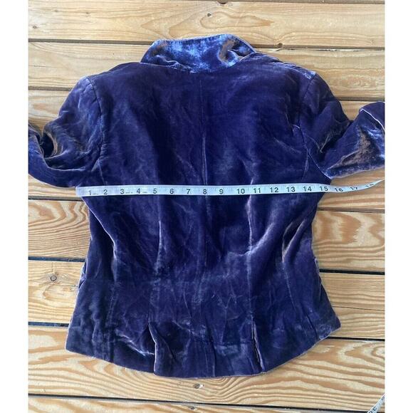 BCBG Maxazria Velvet Blazer Size XS Women’s Purple - Picture 7 of 8